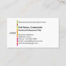 ビジネスエレガントロ企業のゴの色、白黒 名刺