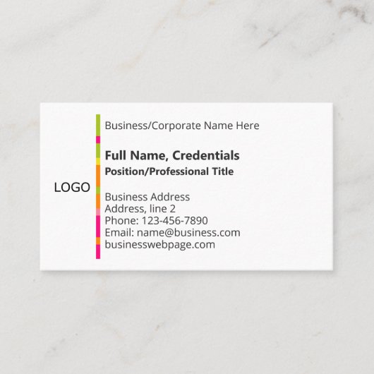 ビジネスエレガントロ企業のゴの色、白黒 名刺 (正面)