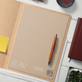 ビジネスエレガントロ企業のゴQrコード レターヘッド