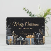 ビジネスエレガント企業のクリスマスホリデーカード シーズンカード (スタンド正面)