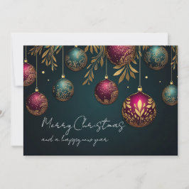 ビジネスエレガント企業のクリスマスホリデーカード シーズンカード