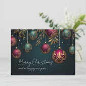 ビジネスエレガント企業のクリスマスホリデーカード シーズンカード (スタンド正面)