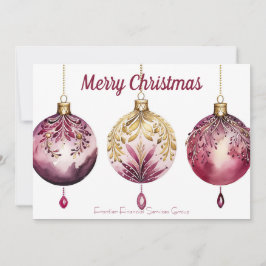 ビジネスエレガント企業のクリスマスホリデーカード シーズンカード