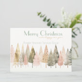 ビジネスエレガント企業のクリスマスホリデーカード シーズンカード (スタンド正面)