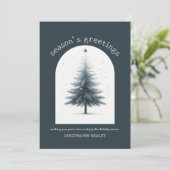 ビジネスエレガント企業のクリスマスホリデーカード シーズンカード (スタンド正面)