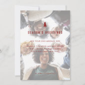 ビジネスエレガント企業のフォトクリスマス シーズンカード (正面)