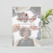 ビジネスエレガント企業のフォトクリスマス シーズンカード (スタンド正面)