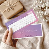 ビジネスエレガント美しいサロンパープルピンクグラデーション