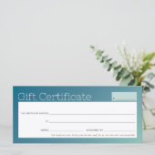 ビジネスエレガント美しいサロンブルーミントグラデーション (スタンド正面)