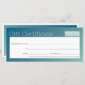 ビジネスエレガント美しいサロンブルーミントグラデーション (正面/裏面)