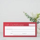 ビジネスエレガント美しいサロンレッドブルゴーニュグラデーション (スタンド正面)