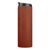 ビジネスエンボスブラウンビーガン革 タンブラー (回転右)