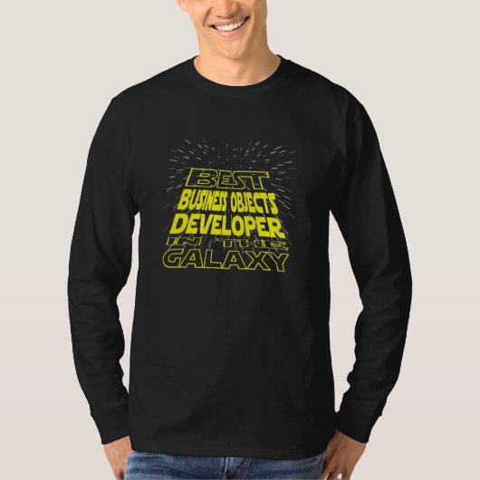 ビジネスオブジェクト開発者クール銀河系ジョブ Tシャツ (正面)