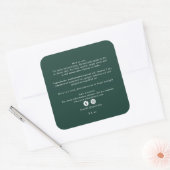 ビジネスオーガニック美しい製品の原料グリーン スクエアシール (封筒)