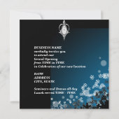 ビジネスオープニング招待状シルバーダイヤモンド 招待状 (裏面)