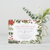 ビジネスオープンハウスクリスマスホリデー 招待状 (スタンド正面)