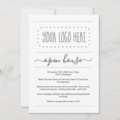 ビジネスオープンハウス招待状 |右のみ 招待状 (正面)