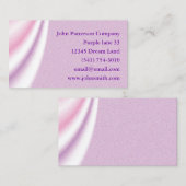 ビジネスカスタマイズカードをドレープする紫の抽象芸術 名刺 (正面/裏面)