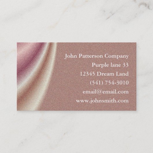 ビジネスカスタマイズカードをドレープする茶色の抽象芸術 名刺 (正面)