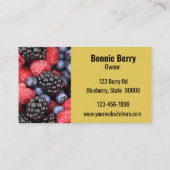 ビジネスカスタマイズカードベリージャムゼリー 名刺 (裏面)