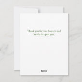 ビジネスカスタマイズクリスマスカード シーズンカード (裏面)