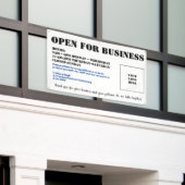 ビジネスカスタマイズバナー用の屋外オープン 横断幕 (ビルの外側)