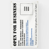 ビジネスカスタマイズバナー用の屋外オープン 横断幕 (縦)