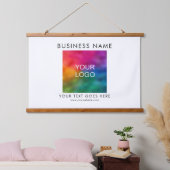 ビジネスカスタマイズロゴの追加文字テンプレート 吊り下げ型タペストリー (寝室)