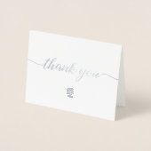 ビジネスカスタムのお客様に対する感謝の意 箔カード (正面)