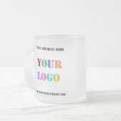 ビジネスカスタムのロゴと文字のプロモーションのマグカップを フロストグラスマグカップ (正面左)