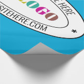 ビジネスカスタムのロゴと文字のラッピング紙 ラッピングペーパー (角)