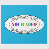 ビジネスカスタムのロゴと文字のラッピング紙 ラッピングペーパー (フラット)