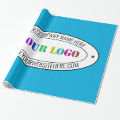 ビジネスカスタムのロゴと文字のラッピング紙 ラッピングペーパー (アンロールド)