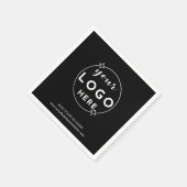 ビジネスカスタムのロゴモダンブミニマルラック スタンダードカクテルナプキン (角)