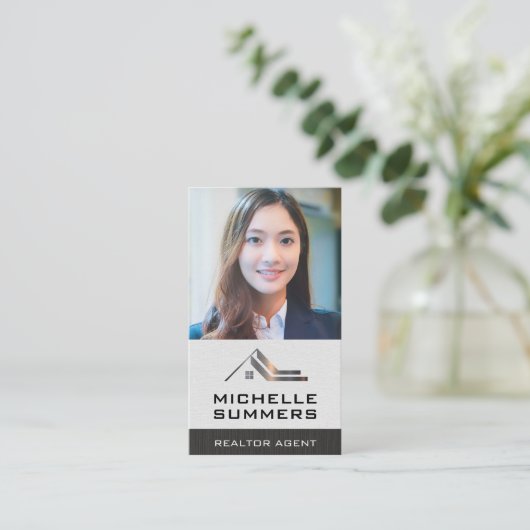 ビジネスカスタムの写真 |ビジネスウーマン 名刺 (スタンド正面)