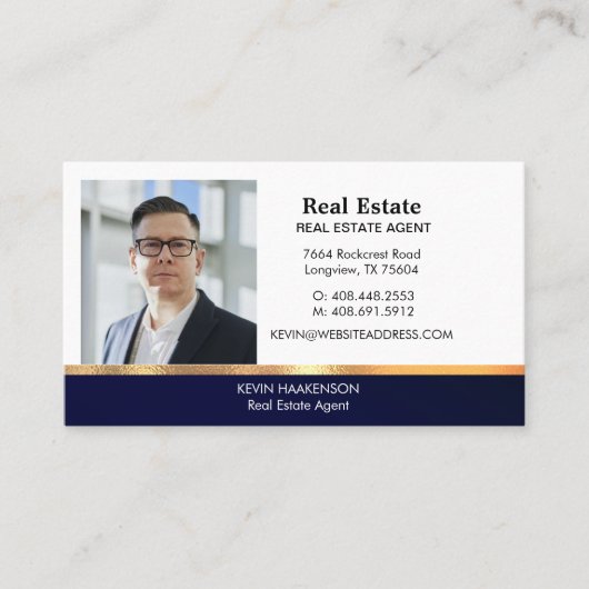 ビジネスカスタムの写真 |実在不動産名刺 コーリングカード (正面)