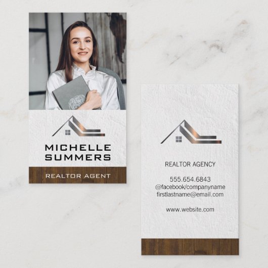 ビジネスカスタムの写真 |実在不動産名刺 名刺 (正面/裏面)