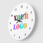 ビジネスカスタムの宣伝用ウォールクロックのロゴ ラージ壁時計 (傾斜)