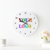 ビジネスカスタムの宣伝用ウォールクロックのロゴ ラージ壁時計 (ホーム)