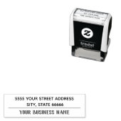 ビジネスカスタムアドレス名スタンプ – パーソナライズされた セルフインキングスタンプ (インサイチュ)