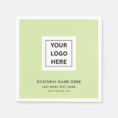 ビジネスカスタムイベント紙ナプキン用のロゴ スタンダードカクテルナプキン (正面)