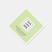 ビジネスカスタムイベント紙ナプキン用のロゴ スタンダードカクテルナプキン (角)