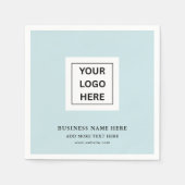 ビジネスカスタムイベント紙ナプキン用のロゴ スタンダードカクテルナプキン (正面)