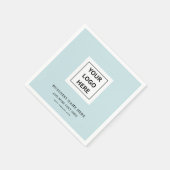 ビジネスカスタムイベント紙ナプキン用のロゴ スタンダードカクテルナプキン (角)