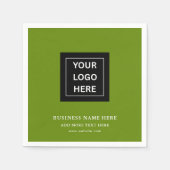 ビジネスカスタムイベント紙ナプキン用のロゴ スタンダードカクテルナプキン (正面)