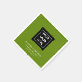 ビジネスカスタムイベント紙ナプキン用のロゴ スタンダードカクテルナプキン (角)