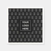 ビジネスカスタムイベント紙ナプキン用のロゴ スタンダードカクテルナプキン (正面)