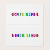 ビジネスカスタムカードのプロモーション用ロゴ 名刺 (外部フラット)