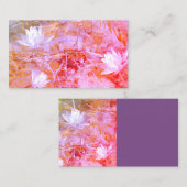 ビジネスカスタムカードテンプレート花コラージュアート 名刺 (正面/裏面)