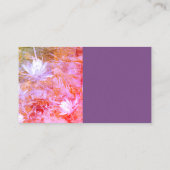 ビジネスカスタムカードテンプレート花コラージュアート 名刺 (裏面)